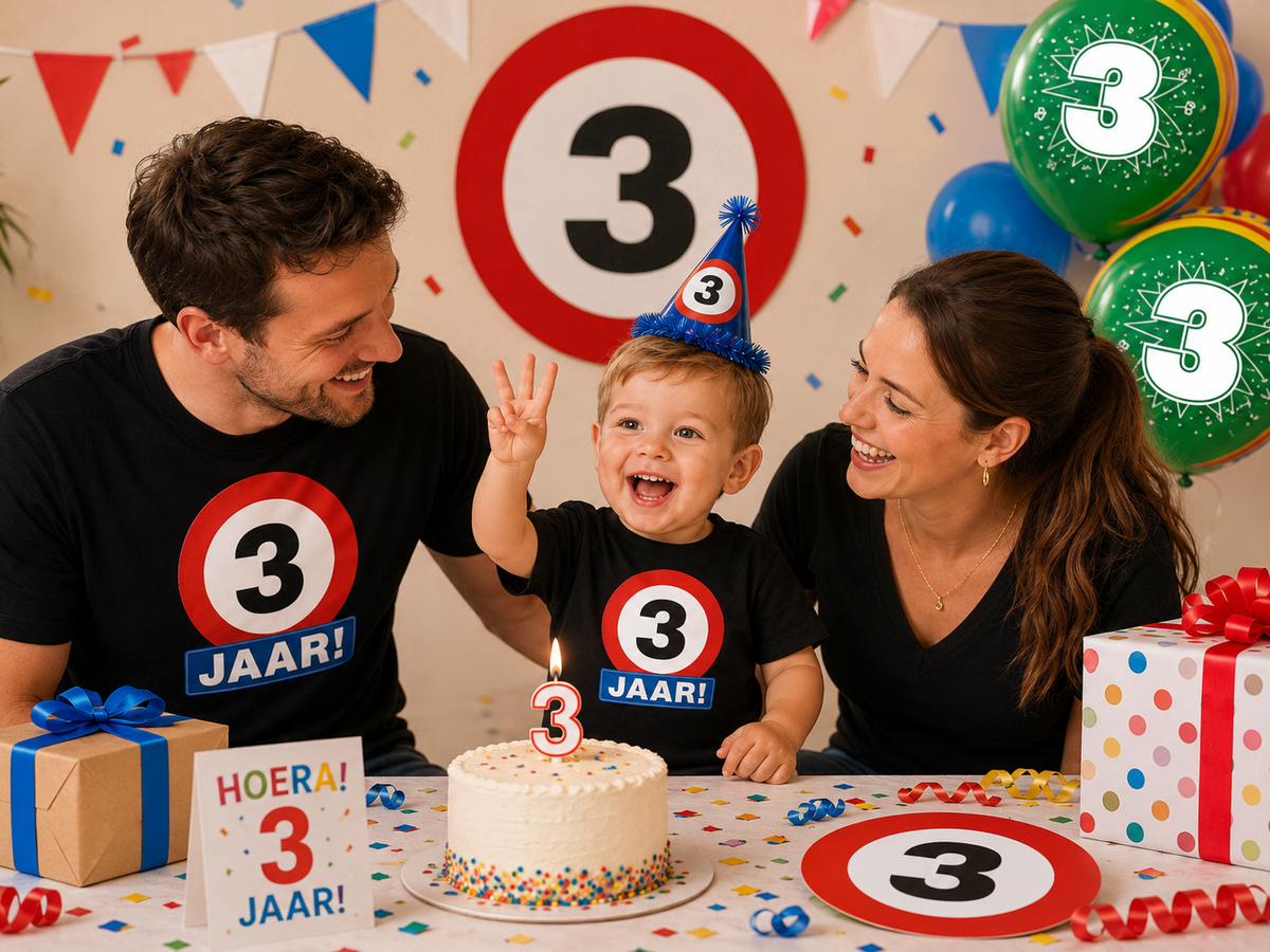 Feestartikelen 3 jaar