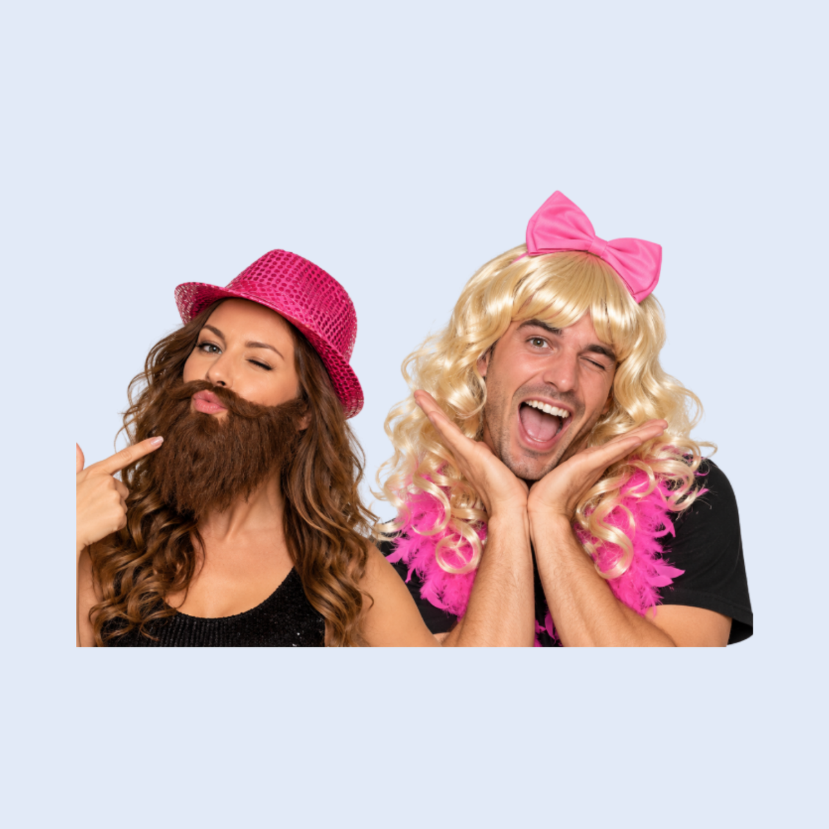 Pruiken, snorren & baarden