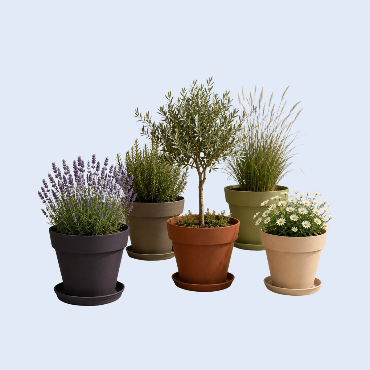 Plantenpotten buiten