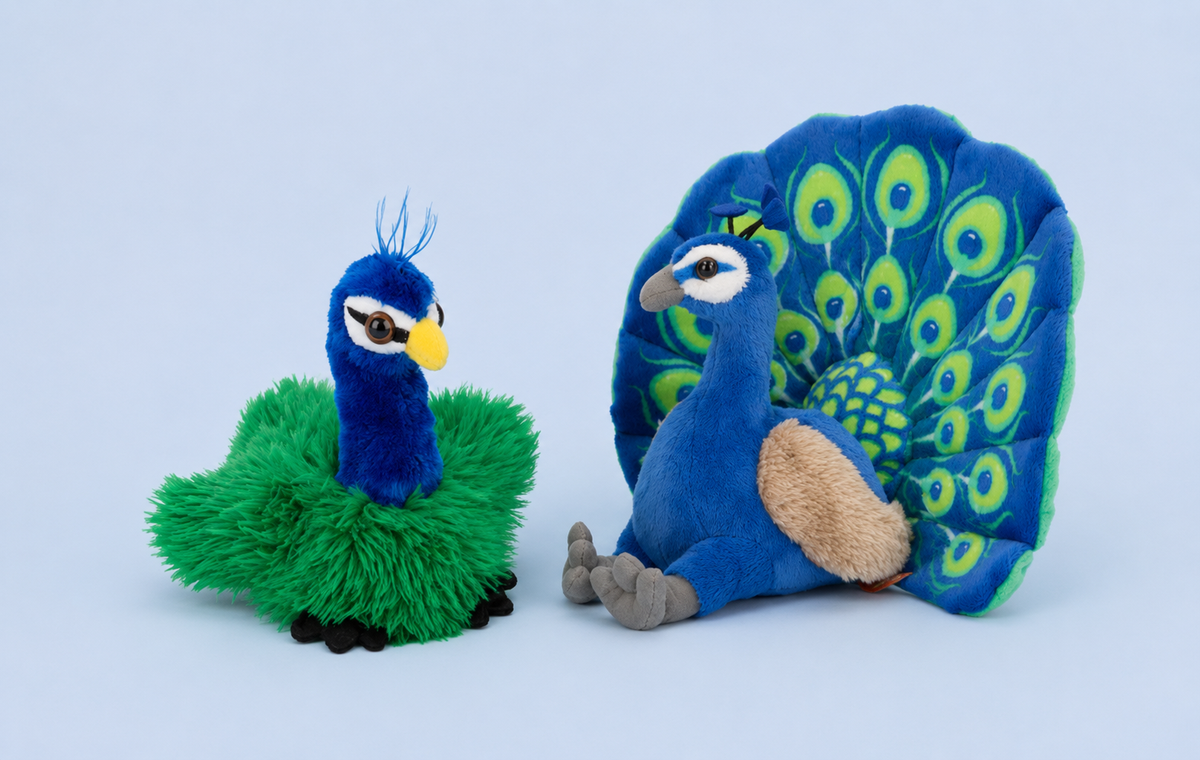 Knuffel pauwen