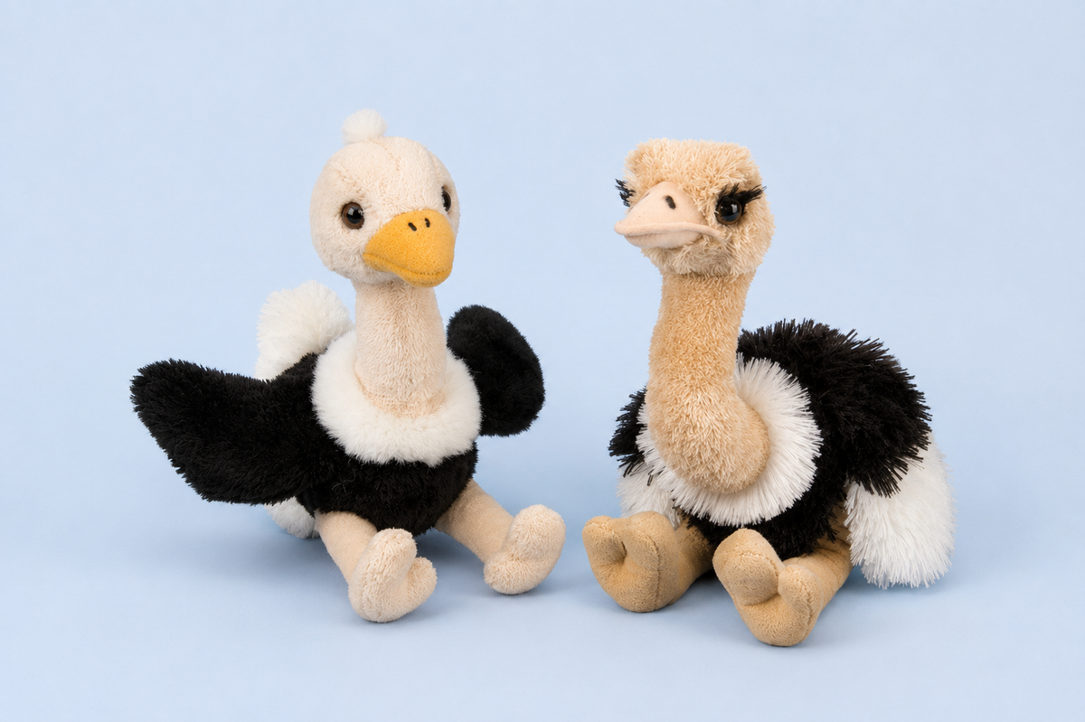 Knuffel struisvogels