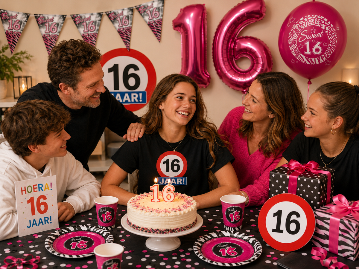Feestartikelen sweet 16