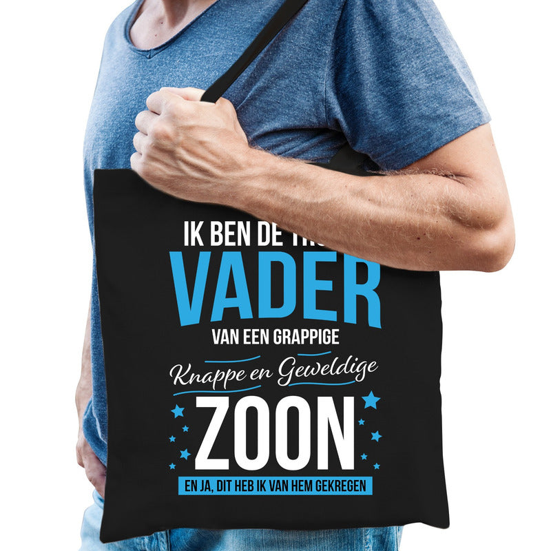 trotse-vader--zoon-cadeau-tas-zwart-voor-heren_10201007