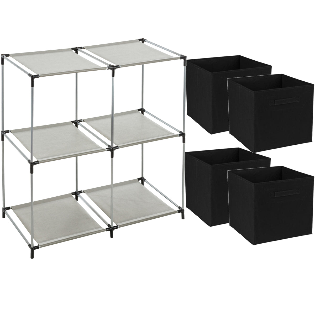 opbergrek-2laags-metaal-kunststof-grijs-67-x-68-cm-incl-4-opbergmanden-zwart_10407008