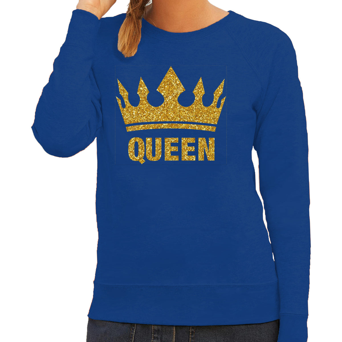 koningsdag-sweater-voor-dames-queen-glitter-goud-blauw-feestkleding_10487013