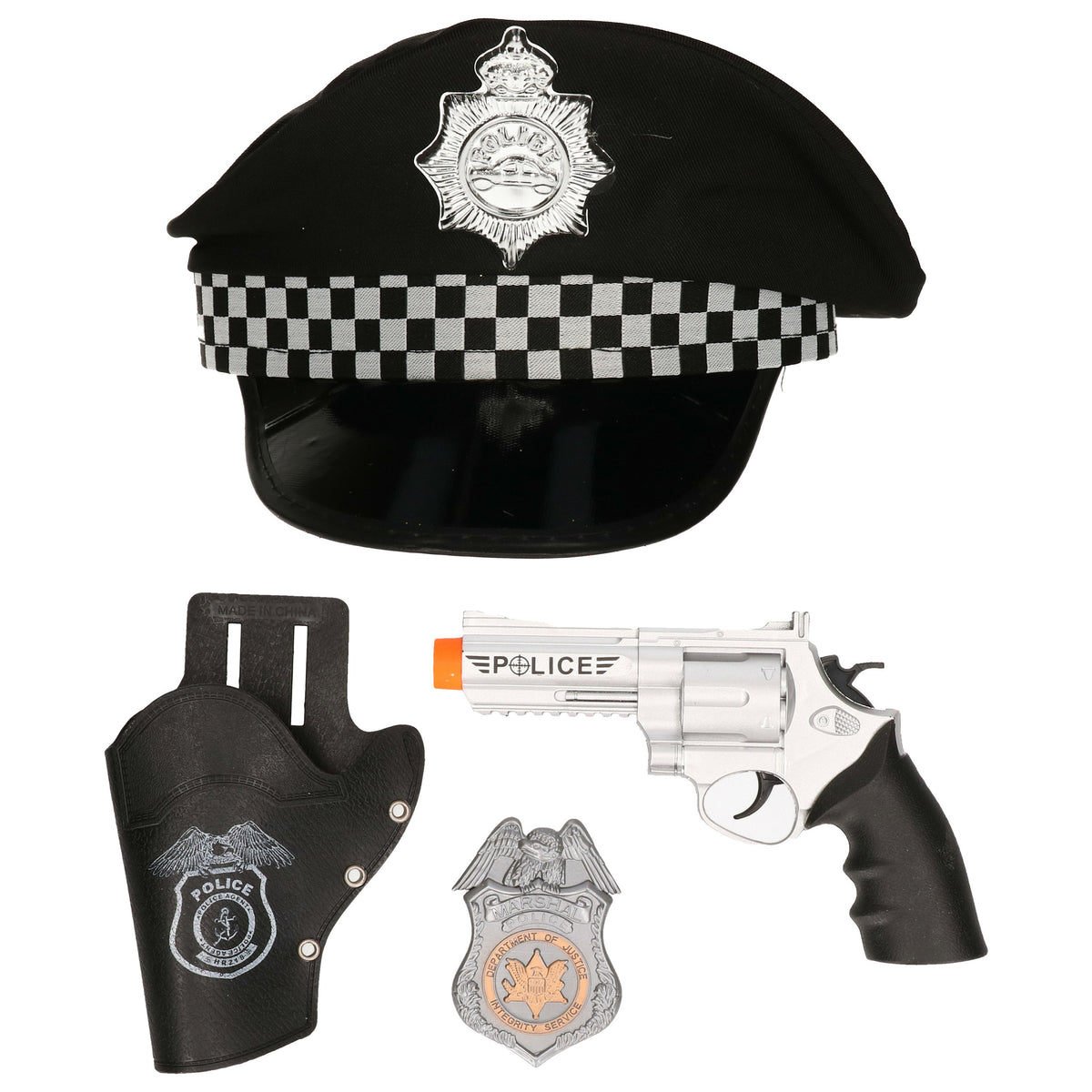 carnaval-verkleed-politiepet-zwart-met-pistool-badge-heren-dames-verkleedkleding-accessoires_10421015