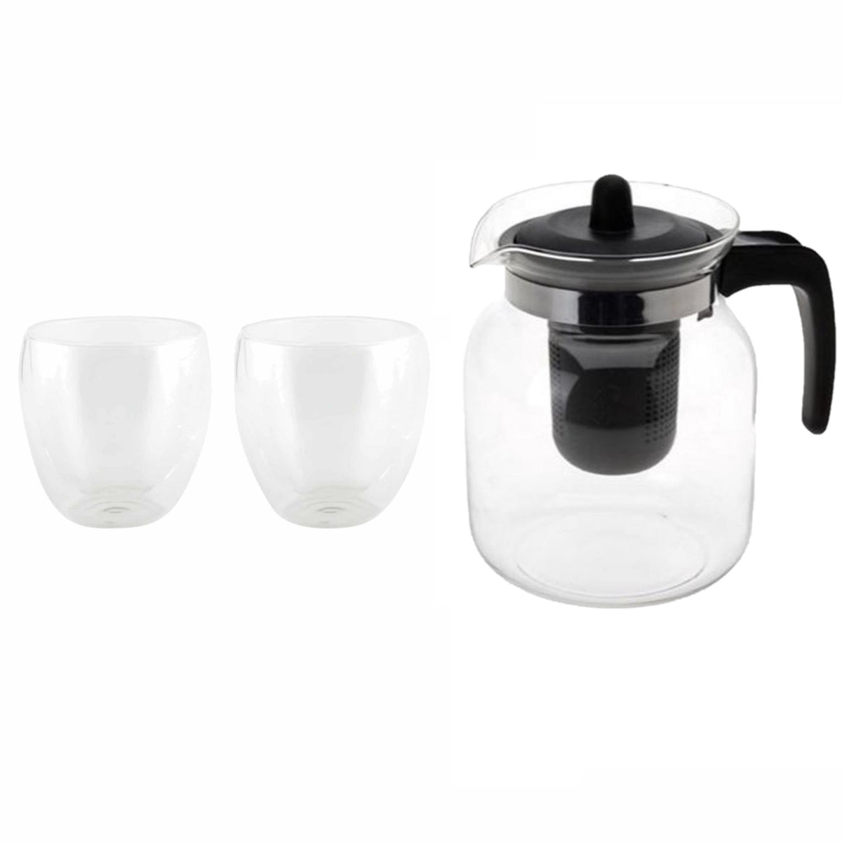 glazen-theepot-zwart-met-filter-van-15-liter-met-2x-stuks-dubbelwandige-theeglazen-van-200-ml_10264017-2