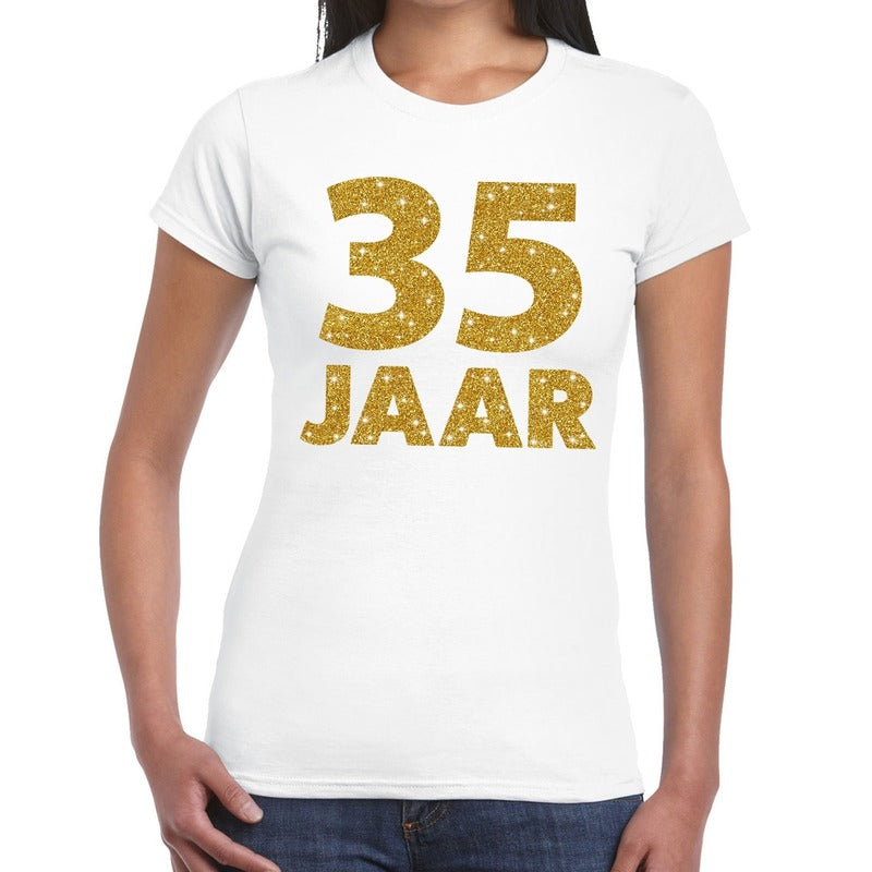 35-jaar-goud-glitter-verjaardag-jubileum-kado-shirt-wit-dames_10155024