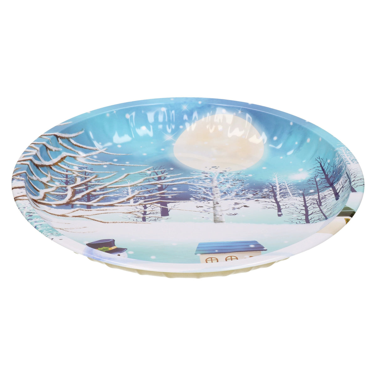 hi-bord-met-sneeuwpop-blauw-metaal-26-cm-kerstontbijt-kerstdiner-kerstartikelen_10365027-1