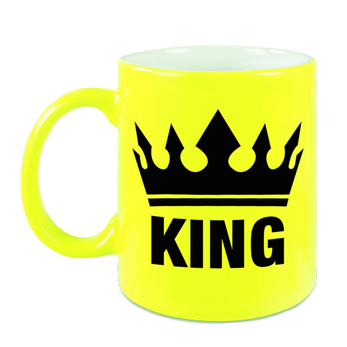 king-koffiemok-cadeau-beker-geel-voor-een-koning-300-ml-keramiek-geelen-bekers_10333030