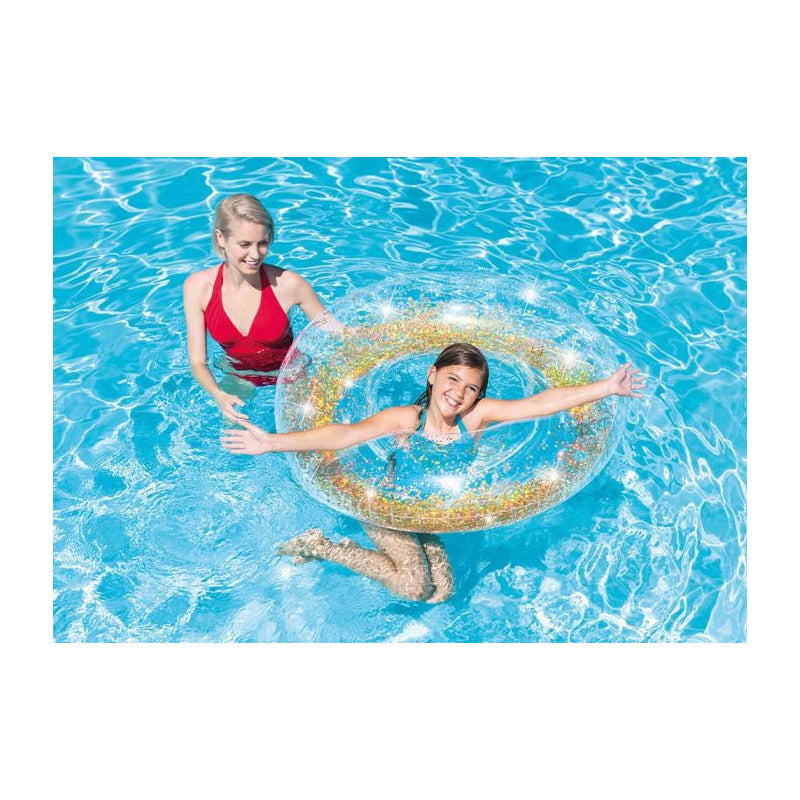 intex-opblaasbare-gouden-glitter-zwemband-zwemring-transparant-107-cm_10225031-1