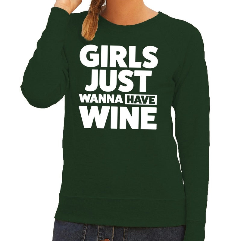 girls-just-wanna-have-wine-tekst-sweater-groen-voor-dames_10143034