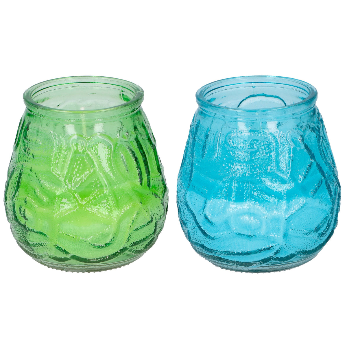 arti-casa-4x-stuks-citronella-lowboy-tafelkaarsen-10-cm-blauw-en-groen-glas_10358041