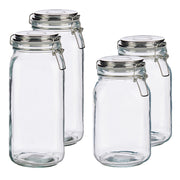 set-van-4x-stuks-luxe-keuken-voorraadpotten-met-klepdeksel-zilver-1500-ml-en-2100-ml_10353041