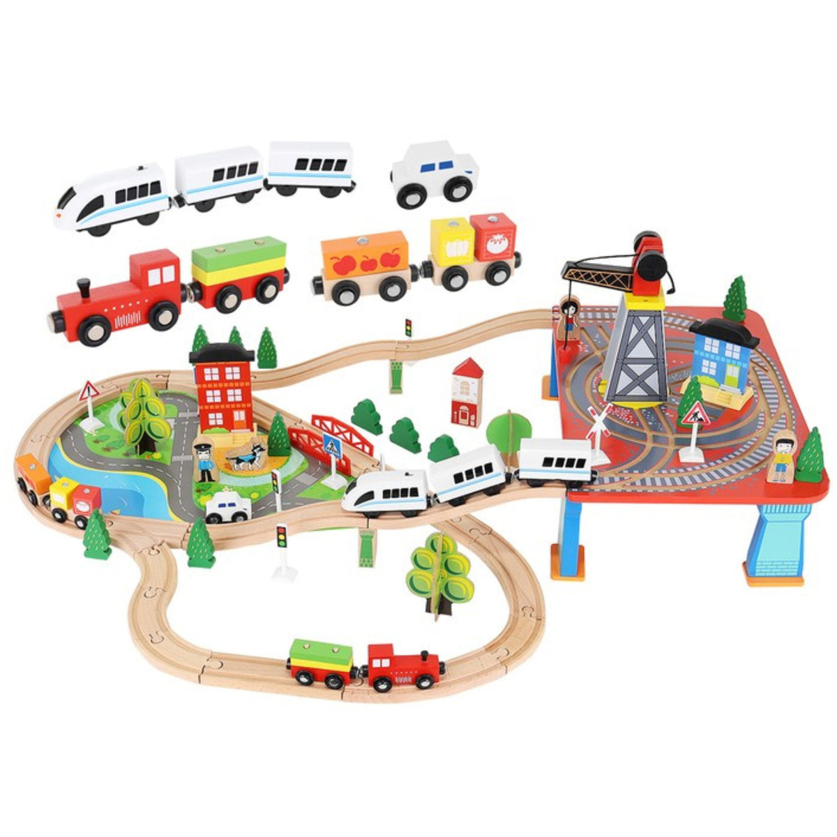 kruzzel-houten-trein-multicolor-hout-met-spoorweg-op-batterijen_10487043-2