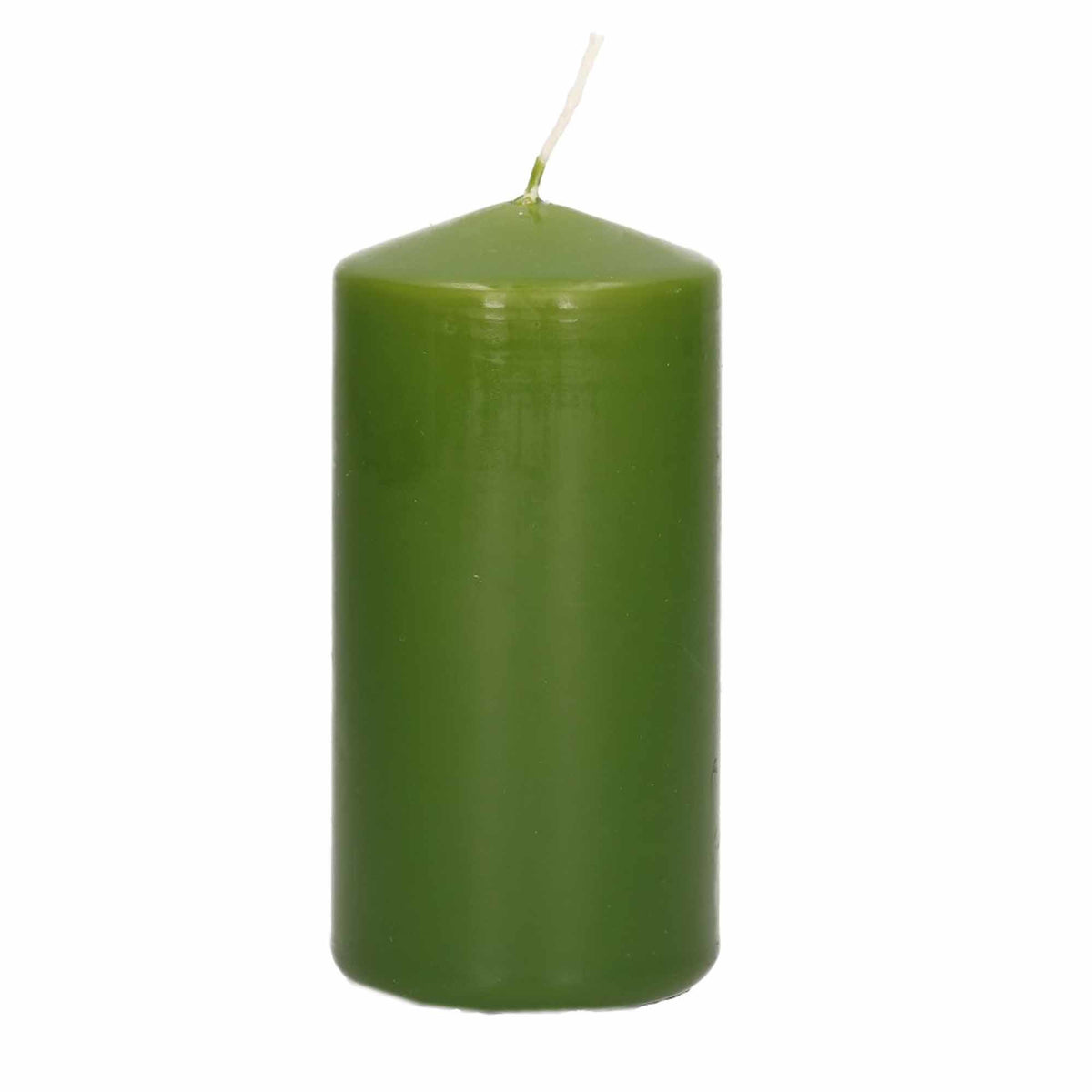 cilinderkaars-stompkaars-olijfgroen-5-x-10-cm-23-branduren_10211043