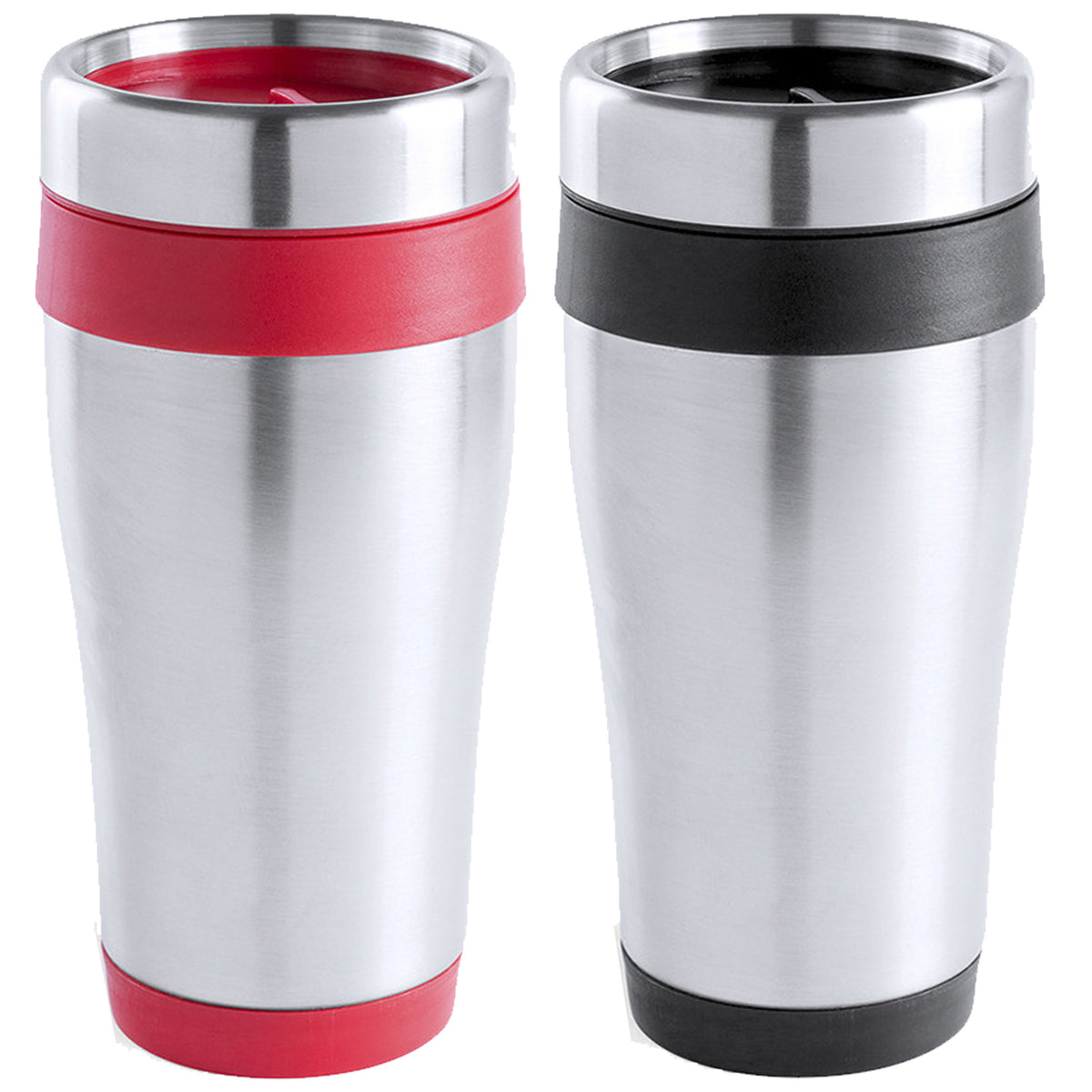 warmhoudbekers-thermos-isoleer-koffiebekers-mokken-2x-stuks-rvs-zwart-en-rood-450-ml_10422044