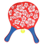 beachball-set-rood-bloemenprint-hout-batjes-met-bal_10223047-1