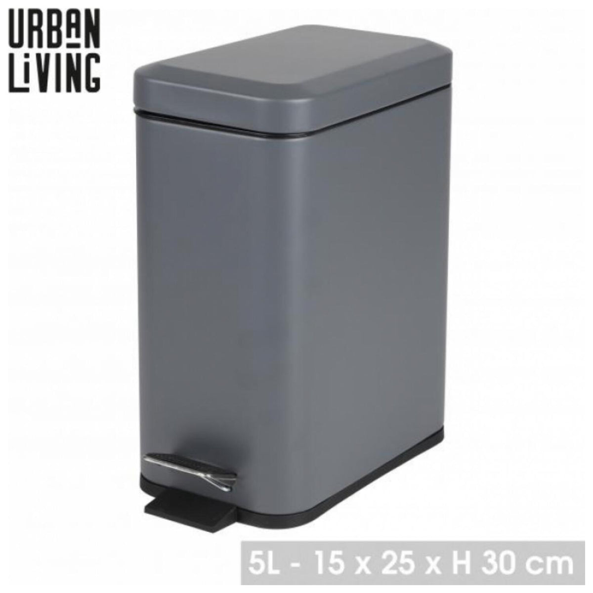 urban-living-prullenbak--pedaalemmer-moonrock-metaal-5-liter-14-x-30-cm_10498048-4