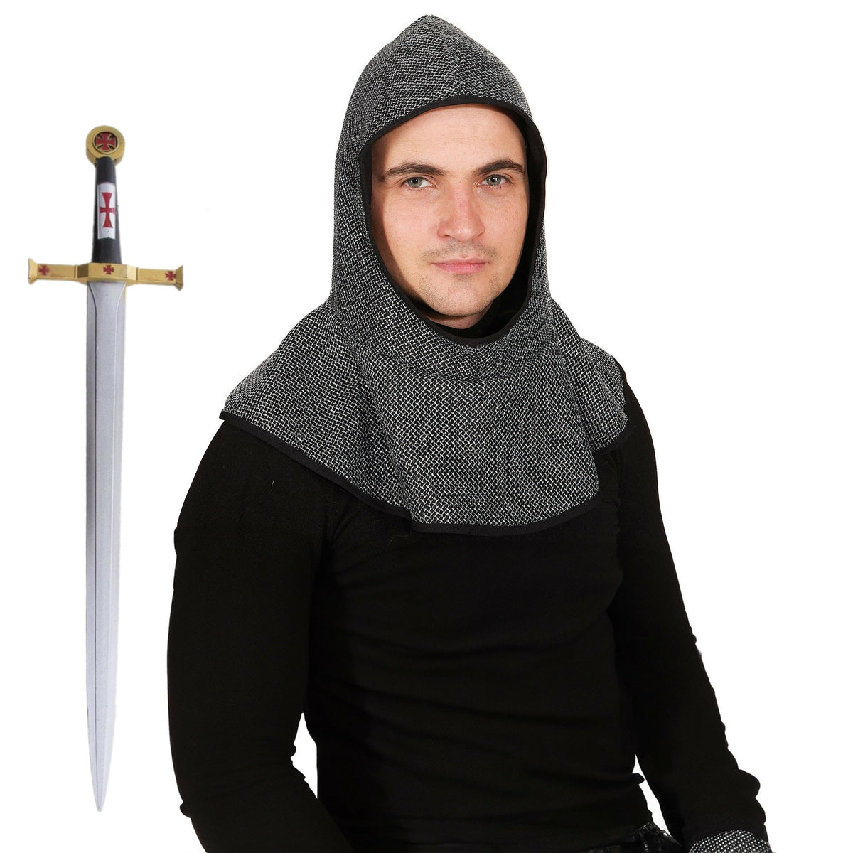ridders-carnaval-verkleed-accessoires-voor-volwassenen-ridderkap-zwaard-62-cm-kunststof_10462054