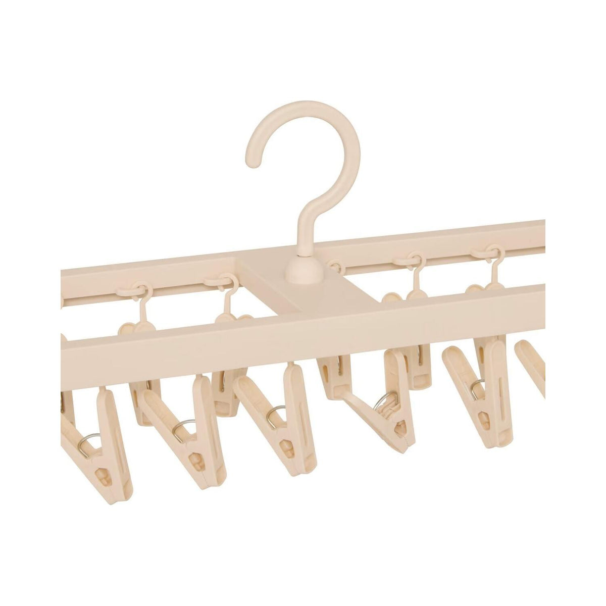 wasgoed-droogcarrousel--droogmolen-2-laags-32-clips-beige-kunststof-40-x-12-x-43-cm_10500055