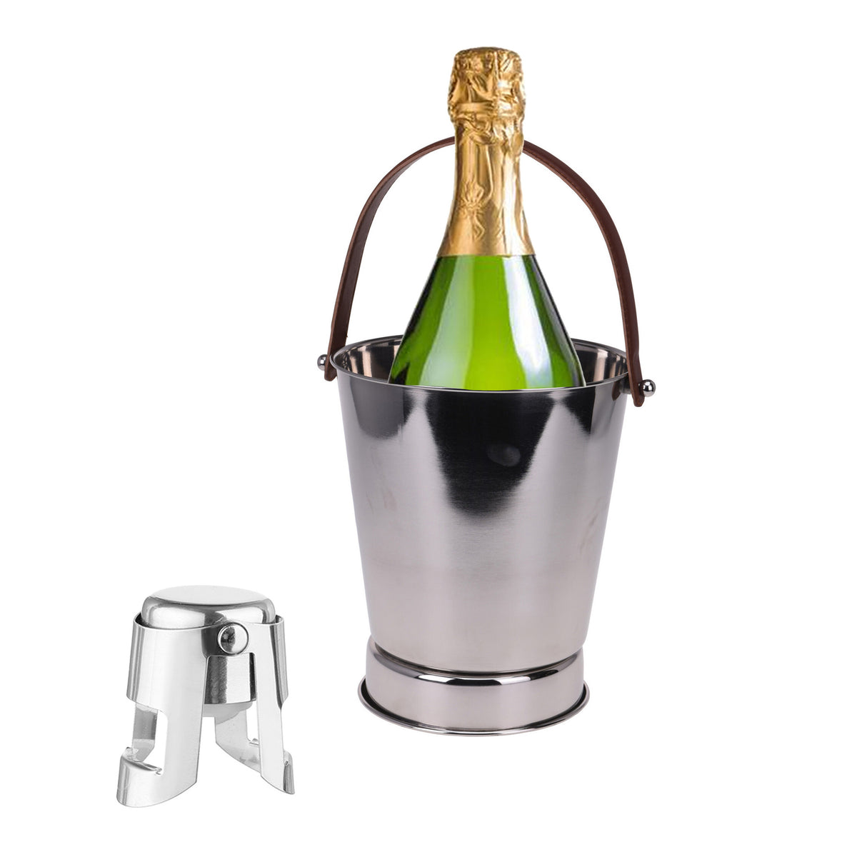 champagne-set-1x-koelemmer-en-1x-fles-stopper-afsluiter-rvs_10363058-1