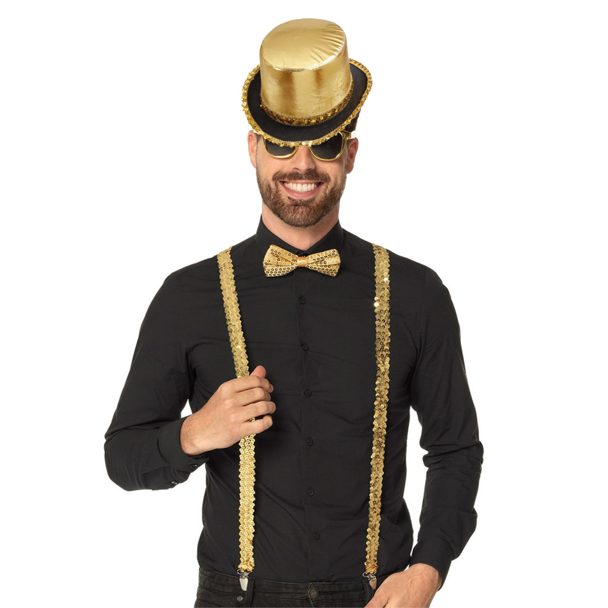 carnaval-verkleedset-bretels-bril-strik-en-hoed-goud-disco-seventies-80s-themafeest_10482073