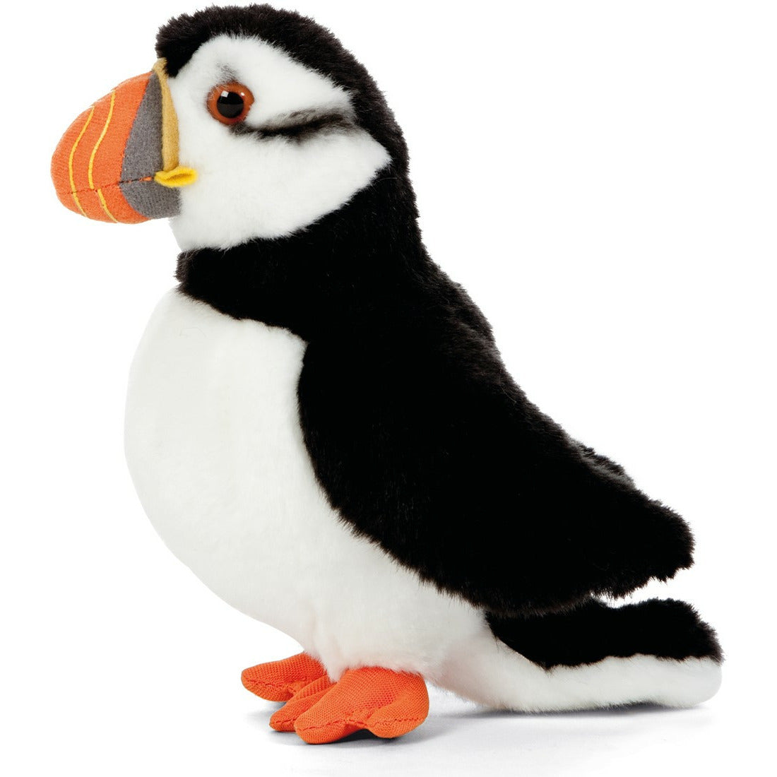 Living Nature Plush Puffin Bird Toy - 20 cm - Stuffed Animals - Seabirds
