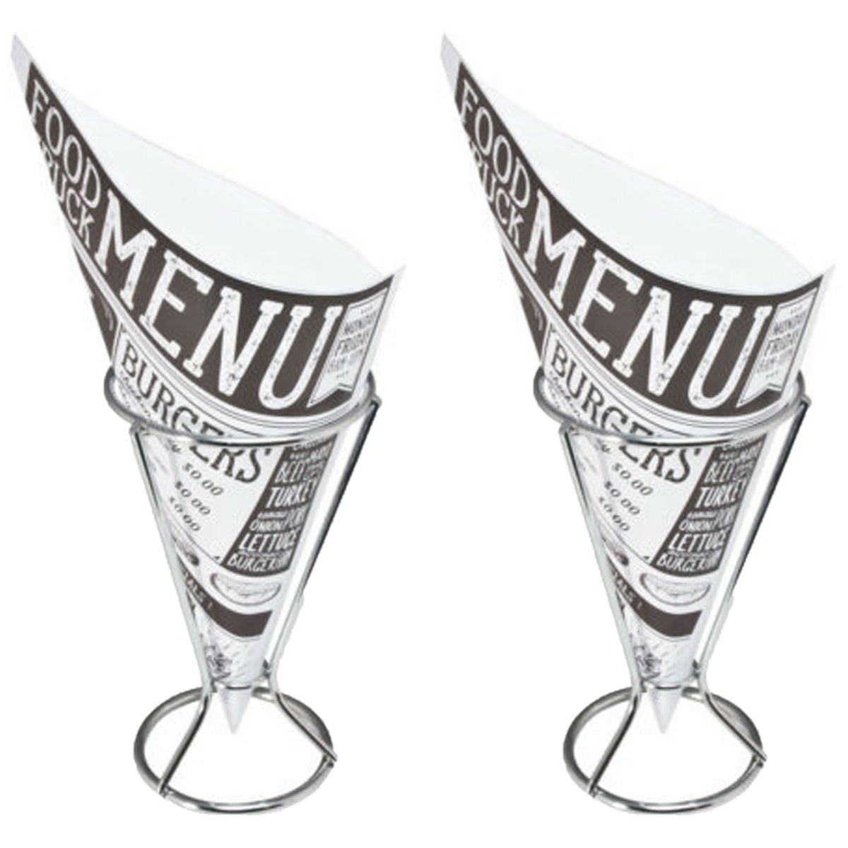 frietzakhouders-4x-met-60x-frietzakjes-rvs-papier-9-x-16-cm_10382086-2