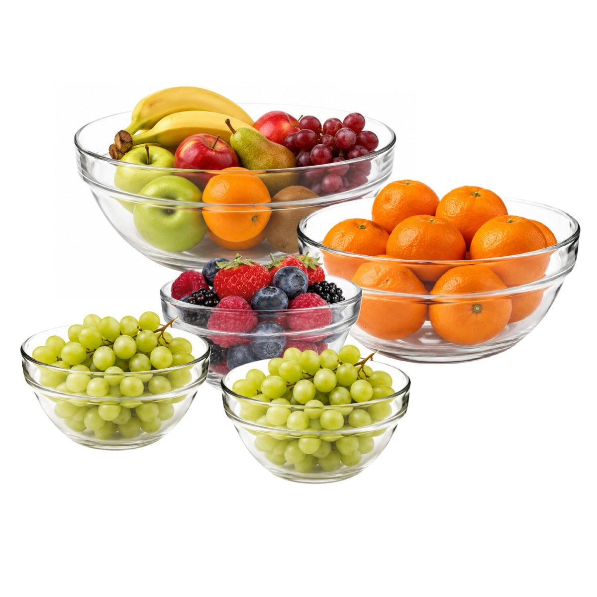alessandro-keuken-schaaltjes-set-12x-kommetjes-transparant-glas-mix-maten-stapelbaar_10503086