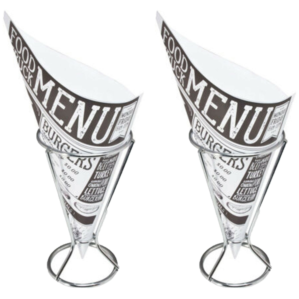 frietzakhouders-4x-met-80x-frietzakjes-rvs-papier-9-x-16-cm_10382087-2