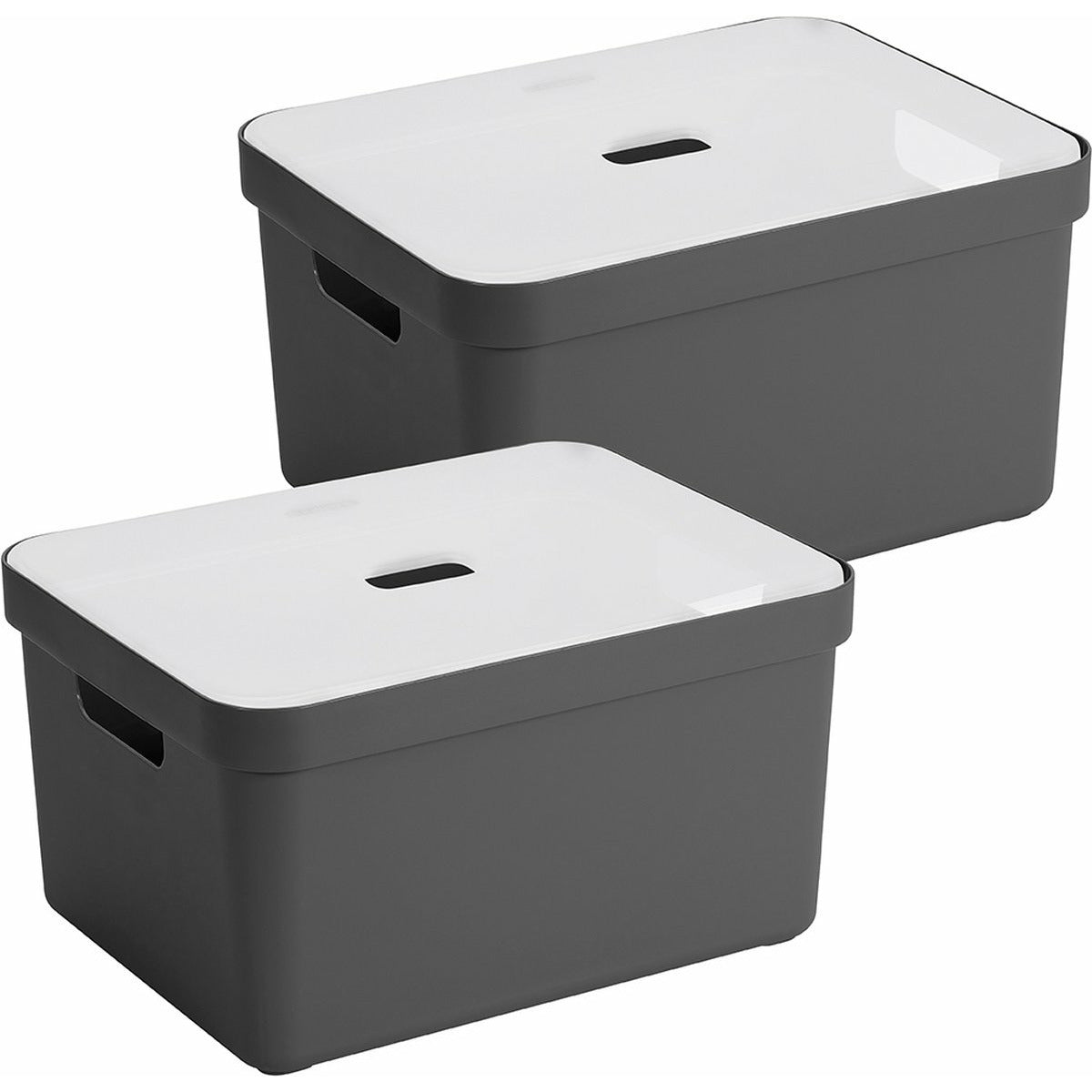 sunware-opbergbox-met-deksel-2x-sigma-home-kunststof-32-liter-antraciet-opberg-dozen-bak_10468089