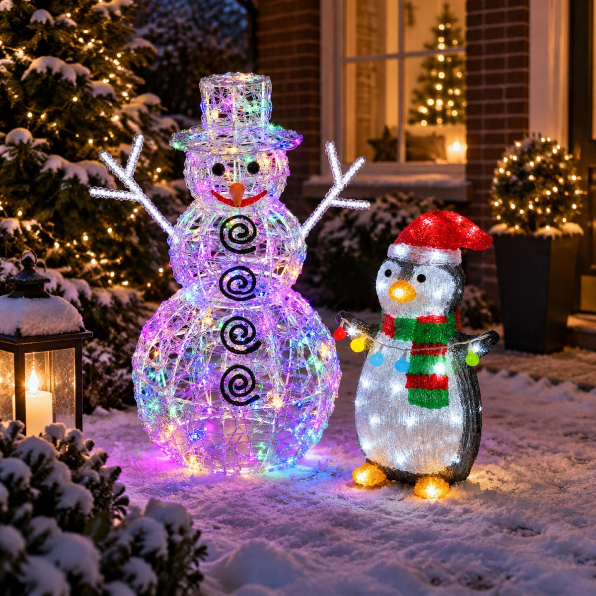 kerstfiguren-set-sneeuwpop-60-cm-pinguin-45-cm-led-lampjes-verlichte-figuren_10504092