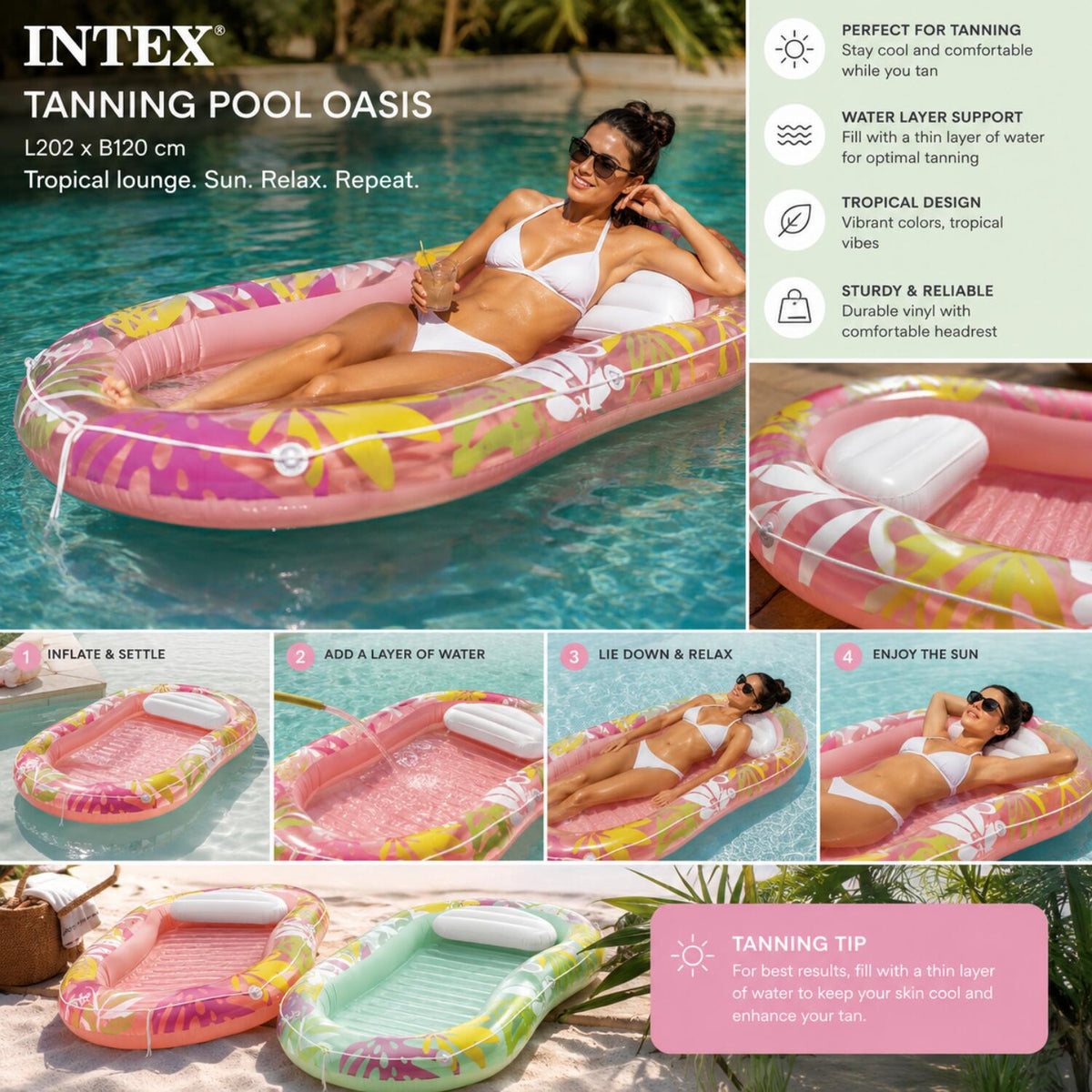 intex-tanning-pool-oasis-l202-x-b120cm-groen-luchtbed-lounge-tropische-print_10498094-7