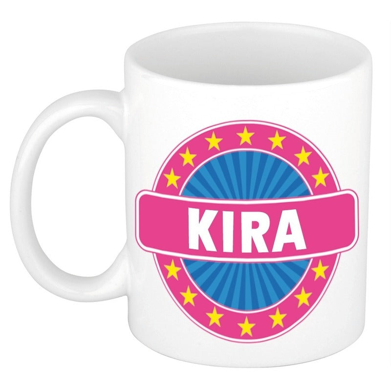 kira-voornaam-koffiemok-beker-wit-roze-300-ml-cadeau-dames-collega-moederdag_10109094