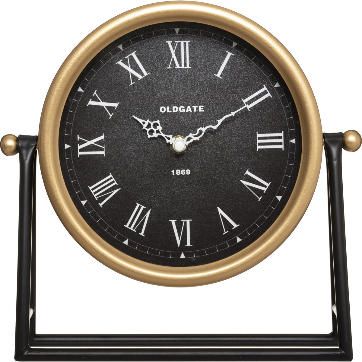 tafelklok-roma-goud-zwart-h26-cm-dia-klok-21-cm-glas-metaal-op-standaard_10391095
