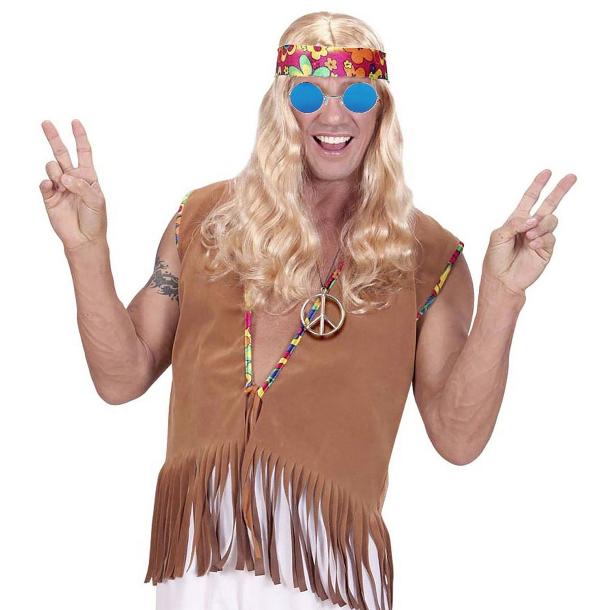 hippie-sixties-verkleed-accessoires-set-ronde-glazen-bril-blauw-peace-teken-ketting_10458097