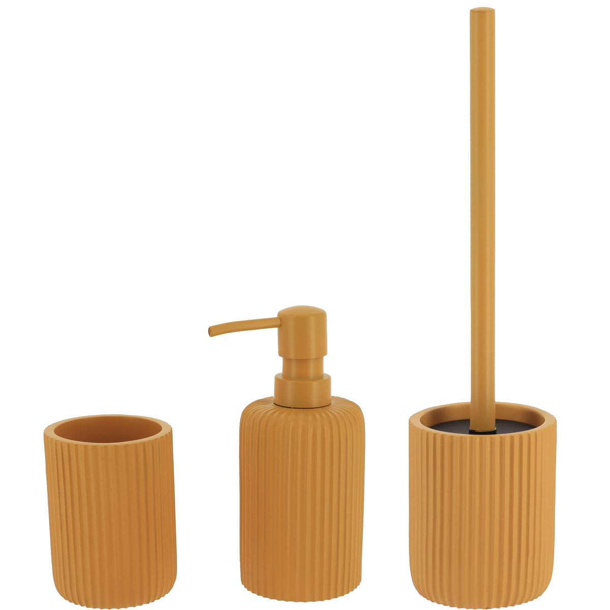 tendance-badkamer-accessoires-set-3delig-polyresin-oranje-geribbeld_10449106