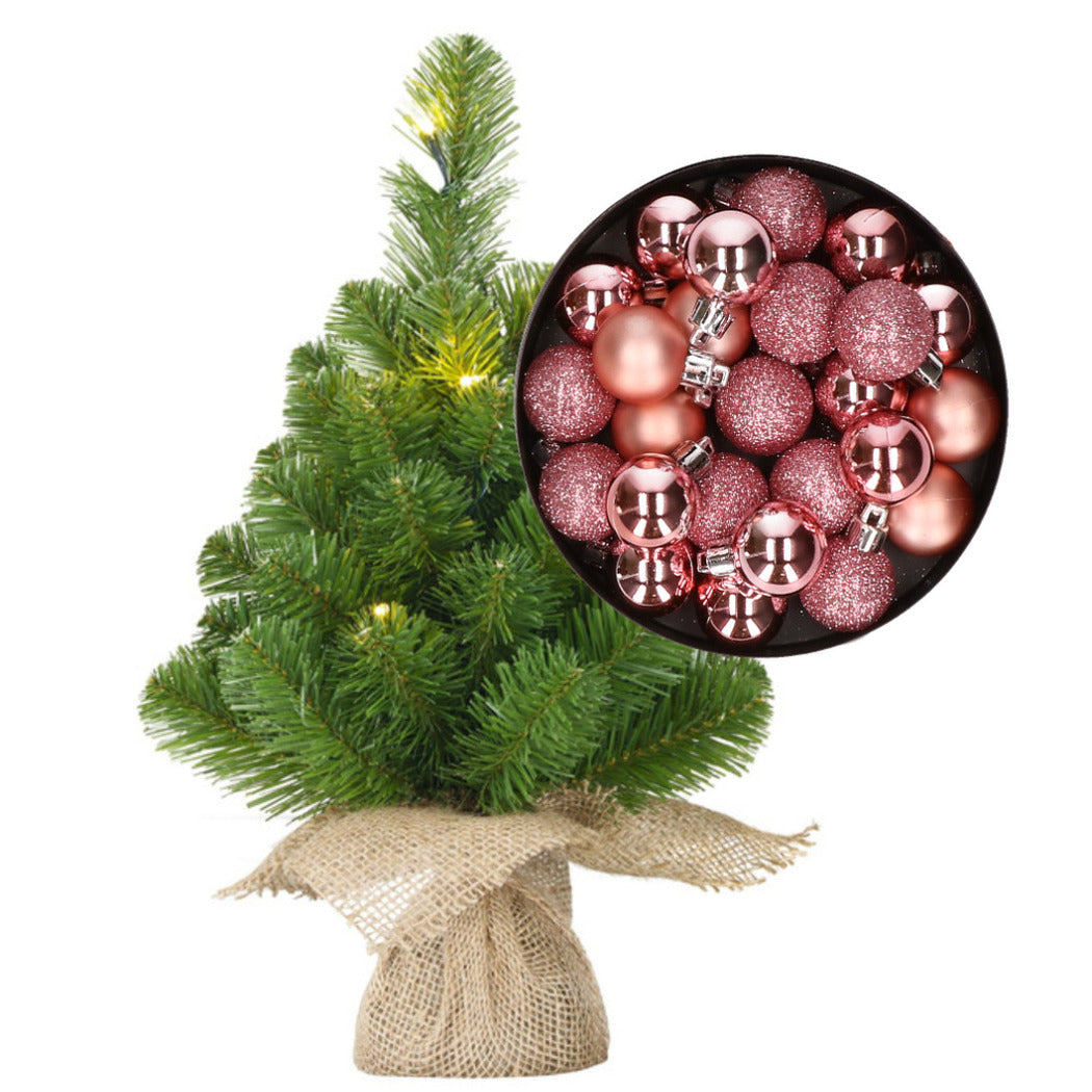 mini-kunst-kerstboom-h45-cm-met-verlichting-en-kerstballen-roze-kunstboom_10351108