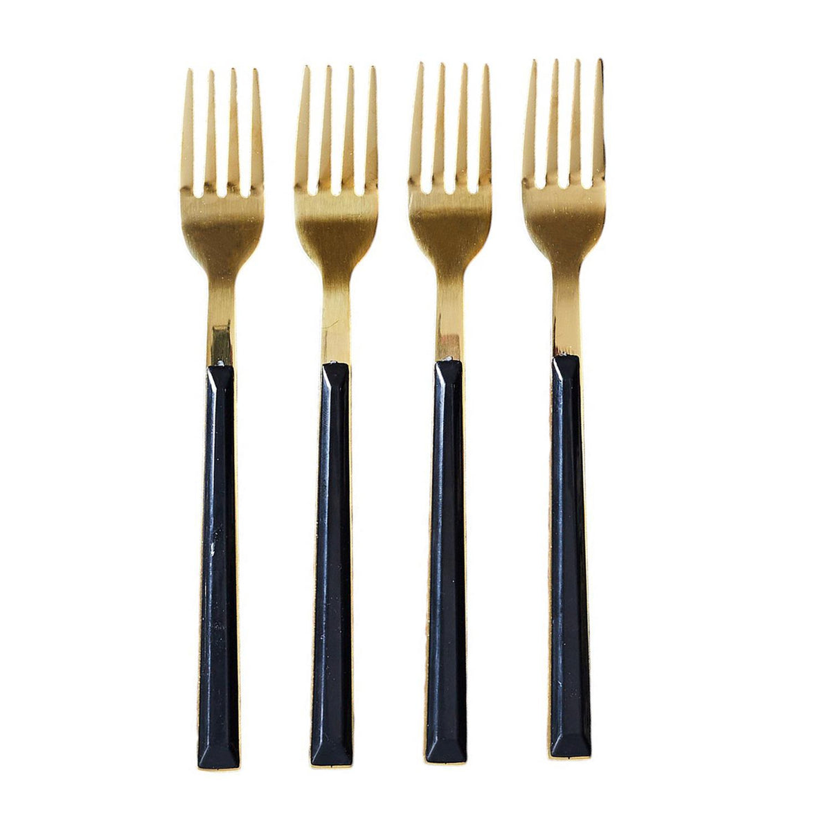gebaksvorkjes-4x-stuks-zwart-goud-rvs-15-cm-vorken-dessert-vorkjes_10482112