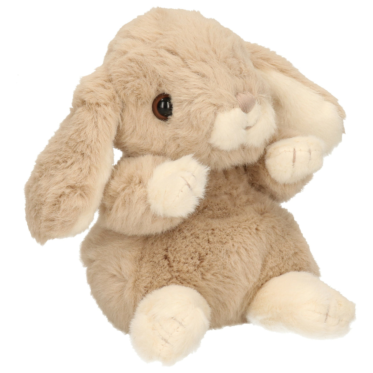bukowski-pluche-konijn-knuffeldier-beige-zittend-15-cm-luxe-knuffels_10402119-2
