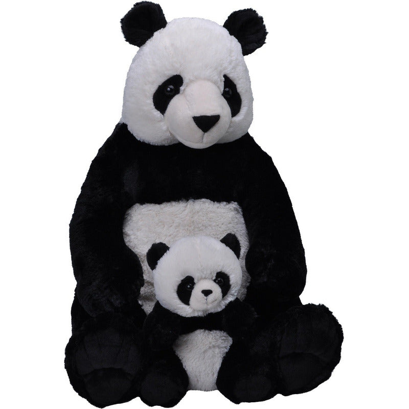 Wild Republic Panda - plush toy - 76 cm - with baby