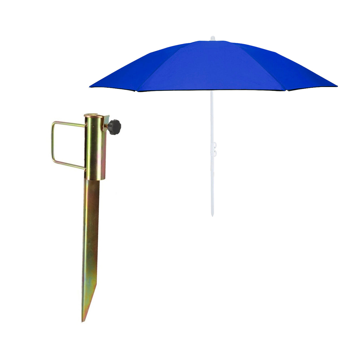 strand-tuin-parasol-met-metalen-grondharing-45-cm-blauw-polyester-d160-cm-verstelbaar_10476124