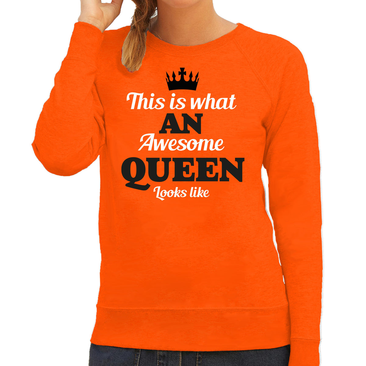 koningsdag-sweater-voor-dames-awesome-queen-oranje-oranje-feestkleding_10431128-1