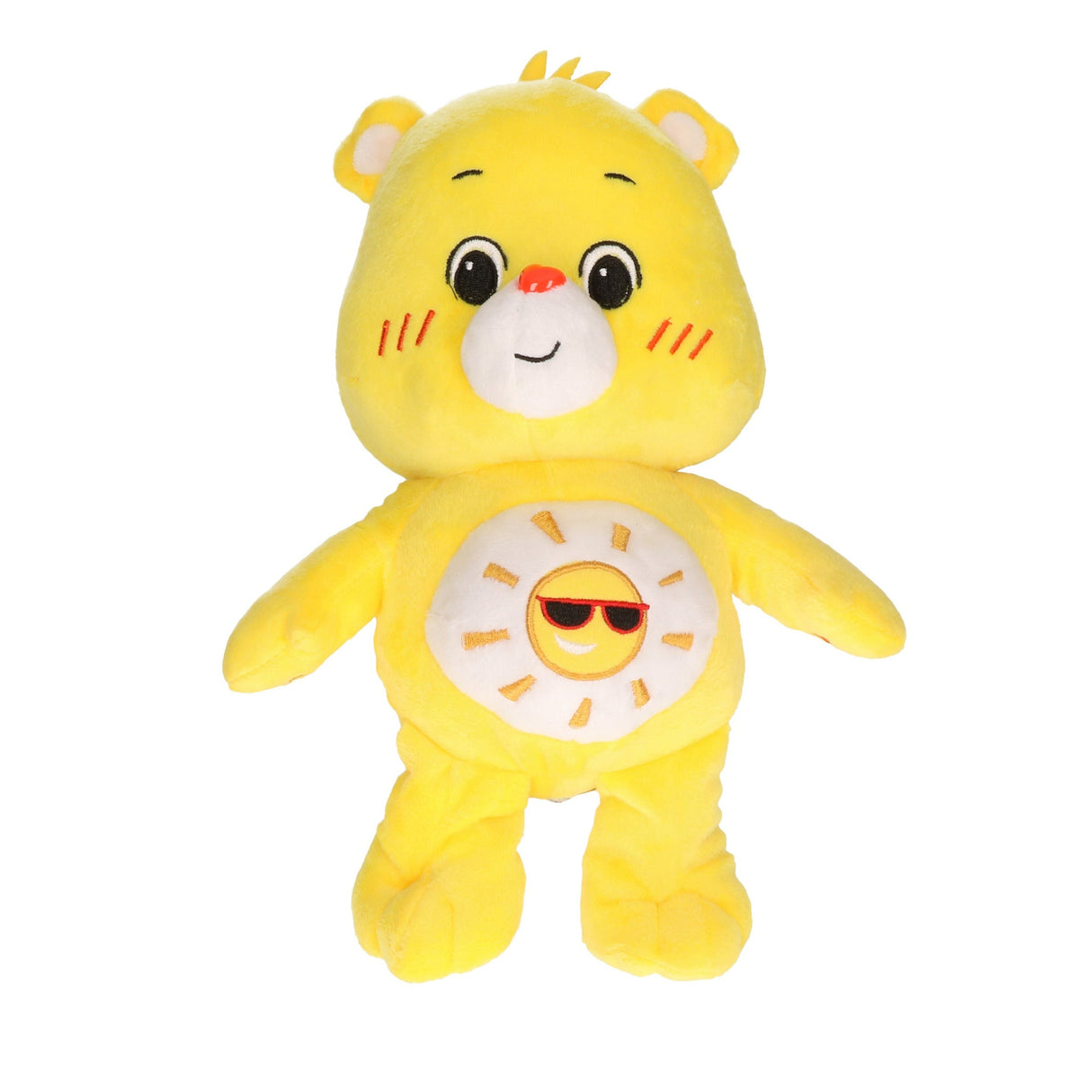 Troetelbeertjes pluche knuffel - geel - 28 cm - Cartoon knuffel - Troetelberen - Pluche knuffels