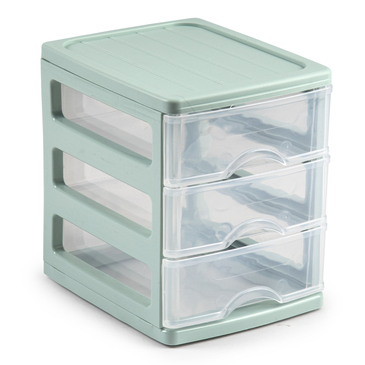ladekastje-bureau-organizer-3-lades-groen-transparant-l13-x-b17-x-h17-cm-kunststof_10471135