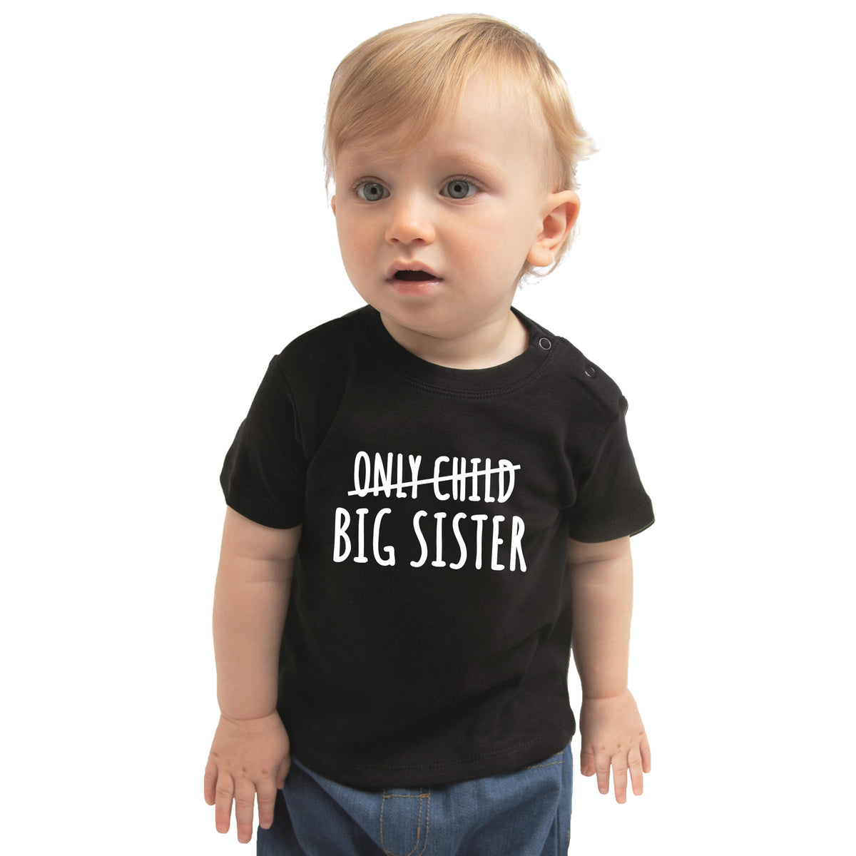 correctie-only-child-big-sister-cadeau-tshirt-zwart-peuter-meisje-aankodiging-grote-zus_10296136-2