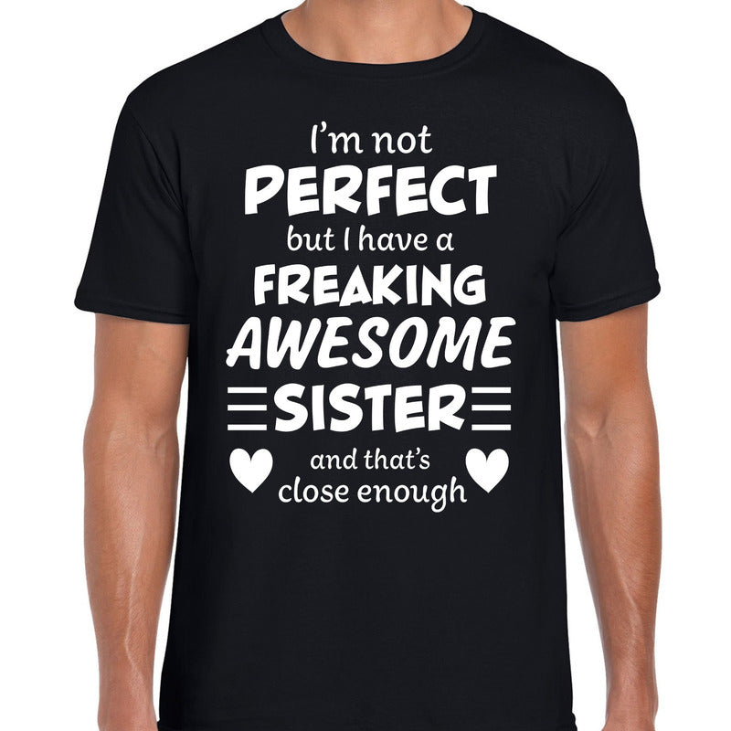 freaking-awesome-sister--zus-cadeau-tshirt-zwart-heren_10200140