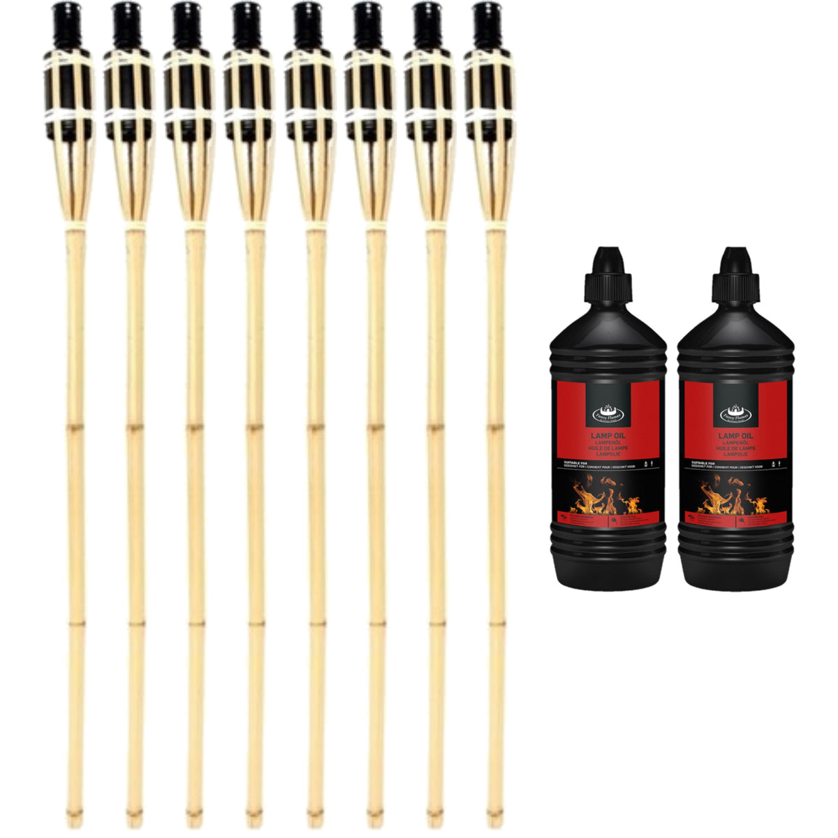 8x-stuks-bamboe-tuinfakkels-90-cm-inclusief-2-liter-lampenolie-fakkelolie_10331140