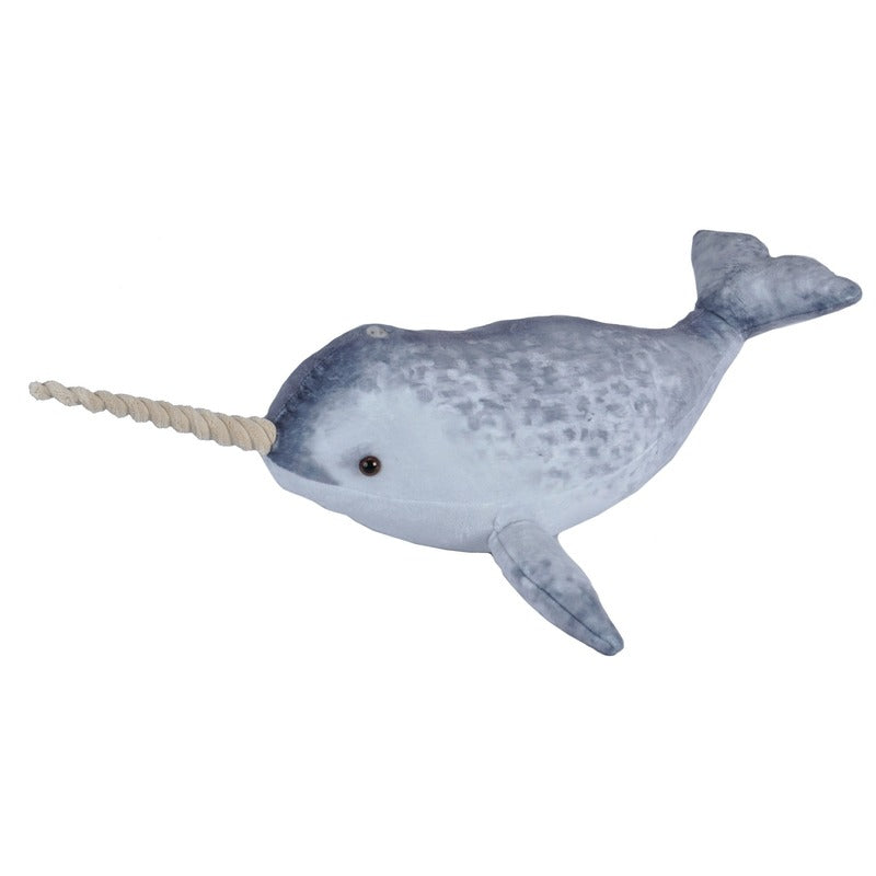 Wild Republic Narwhal whale plush toy - soft - 50 cm - realistic
